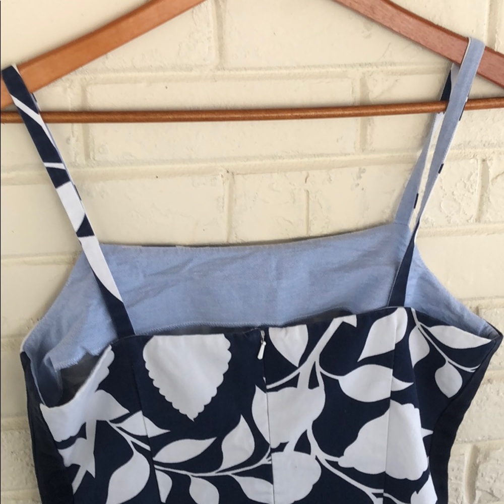 Tommy Hilfiger Blue & White Floral Pencil Dress 8 - Picture 4 of 5